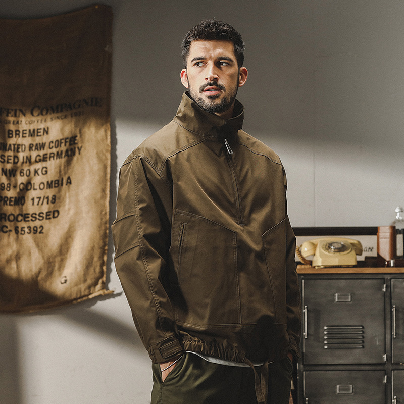 杰雷諾山系衝鋒衣外套男秋冬款城市戶外通勤加厚加絨冬季工裝夾克