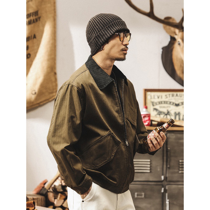 美式復古工裝夾克男秋季2025新款戰術戶外軍工獵裝潮牌外套男春秋