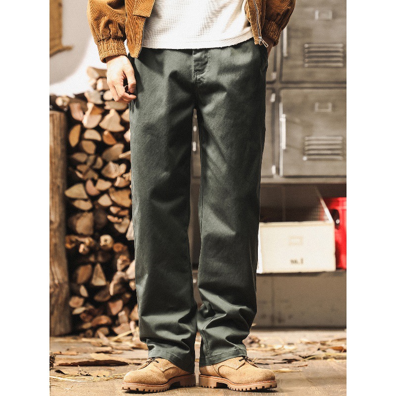 美式復古重磅工裝褲男士褲子2025新款秋季休閒褲男寬鬆直筒長褲潮