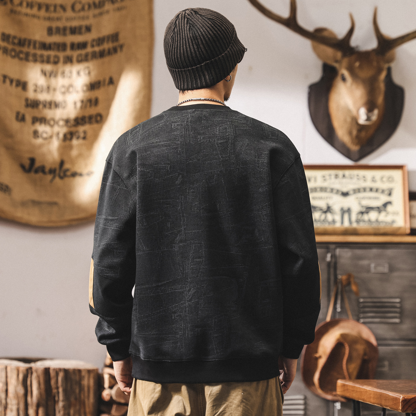 美式復古380g重磅衛衣男秋季2025新款潮牌寬鬆大碼長袖休閒上衣男