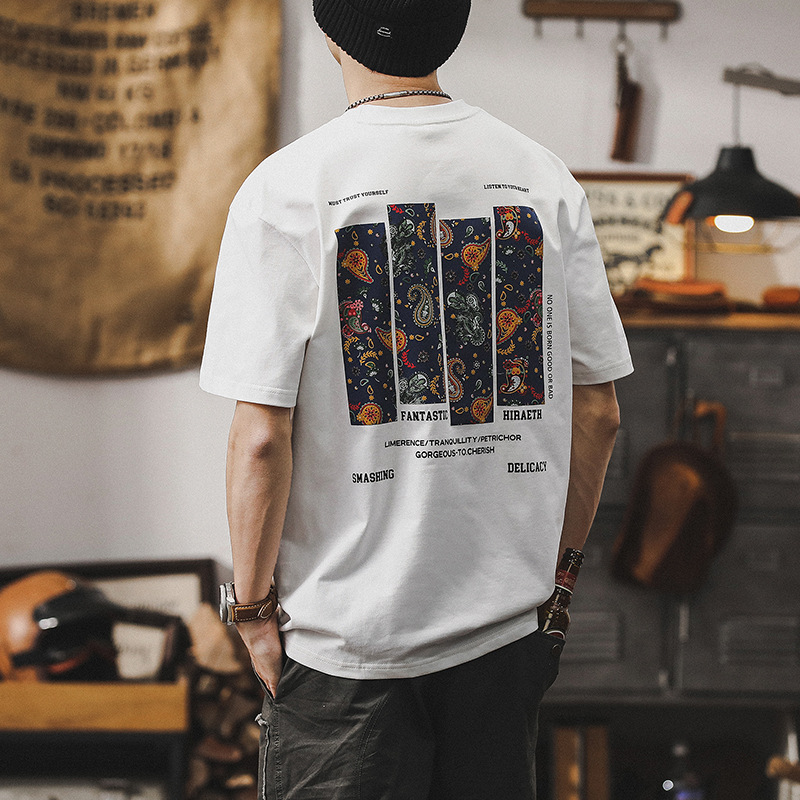 傑雷諾美式復古重磅T恤男短袖夏季2025新款潮牌寬鬆男生體恤