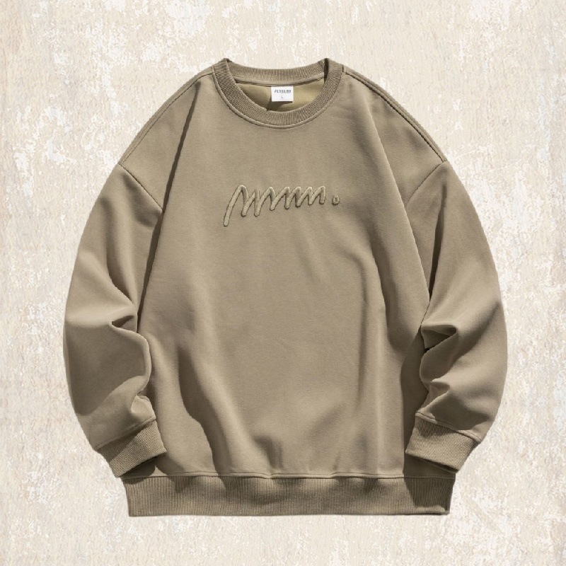 美式復古新疆長絨棉重磅黑色衛衣男款秋季2024新款潮牌寬鬆上衣男