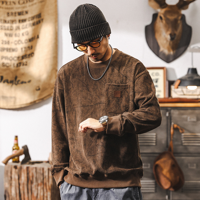 美式復古400g重磅德澳絨衛衣男秋冬款2024新款潮流男士寬鬆上衣男