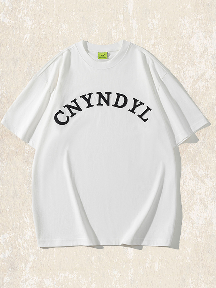 美式復古300g重磅T恤男短袖夏季古著上衣重水洗臟染寬鬆體恤