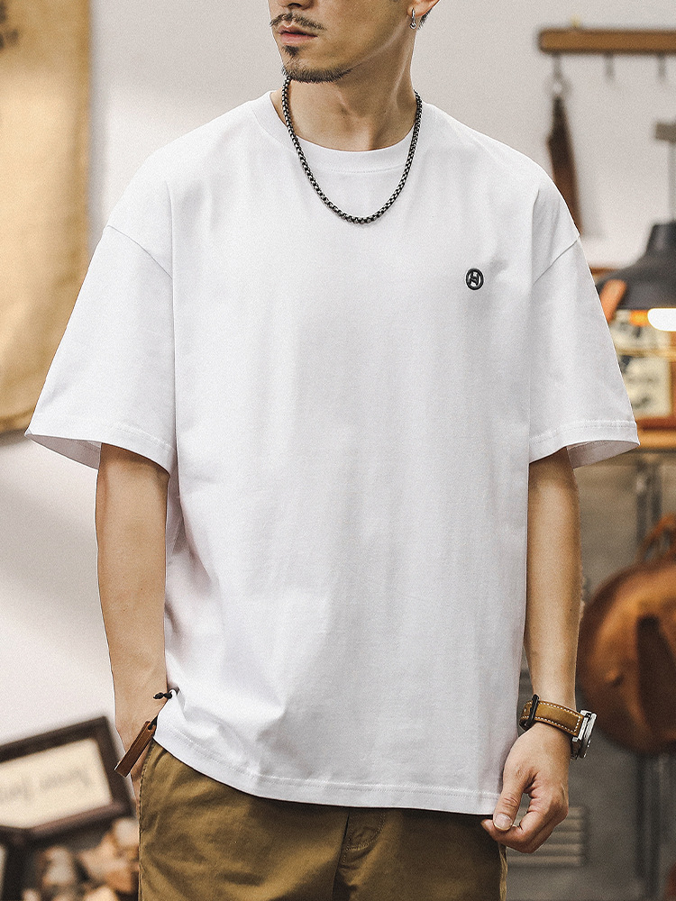 杰雷諾美式復古260g重磅短袖T恤男夏季潮牌寬鬆休閒男士體恤