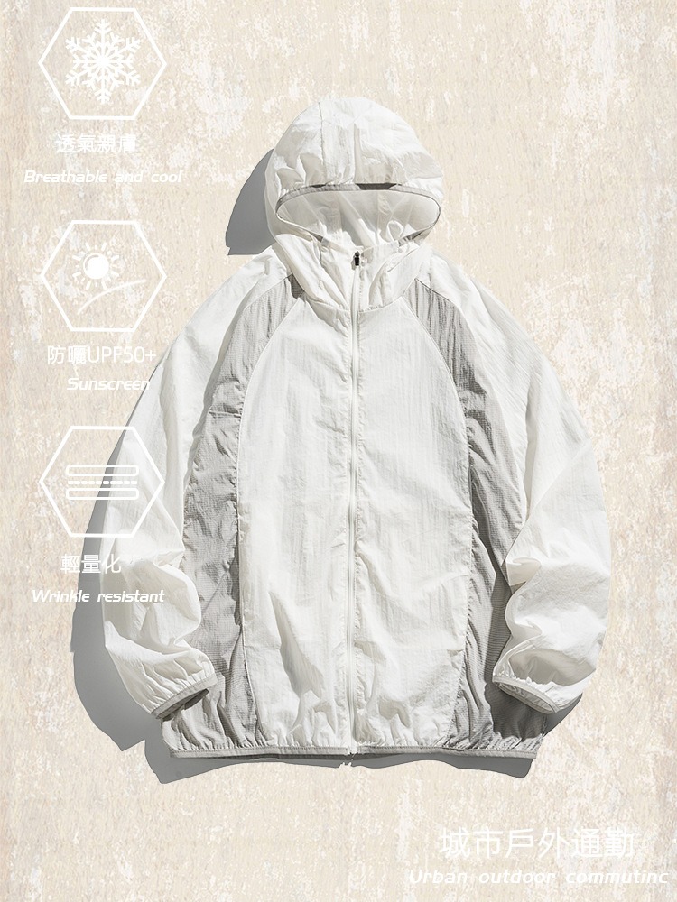 傑雷諾UPF50+防曬衣男款夏季潮牌戶外騎行釣魚防紫外線男士防曬服