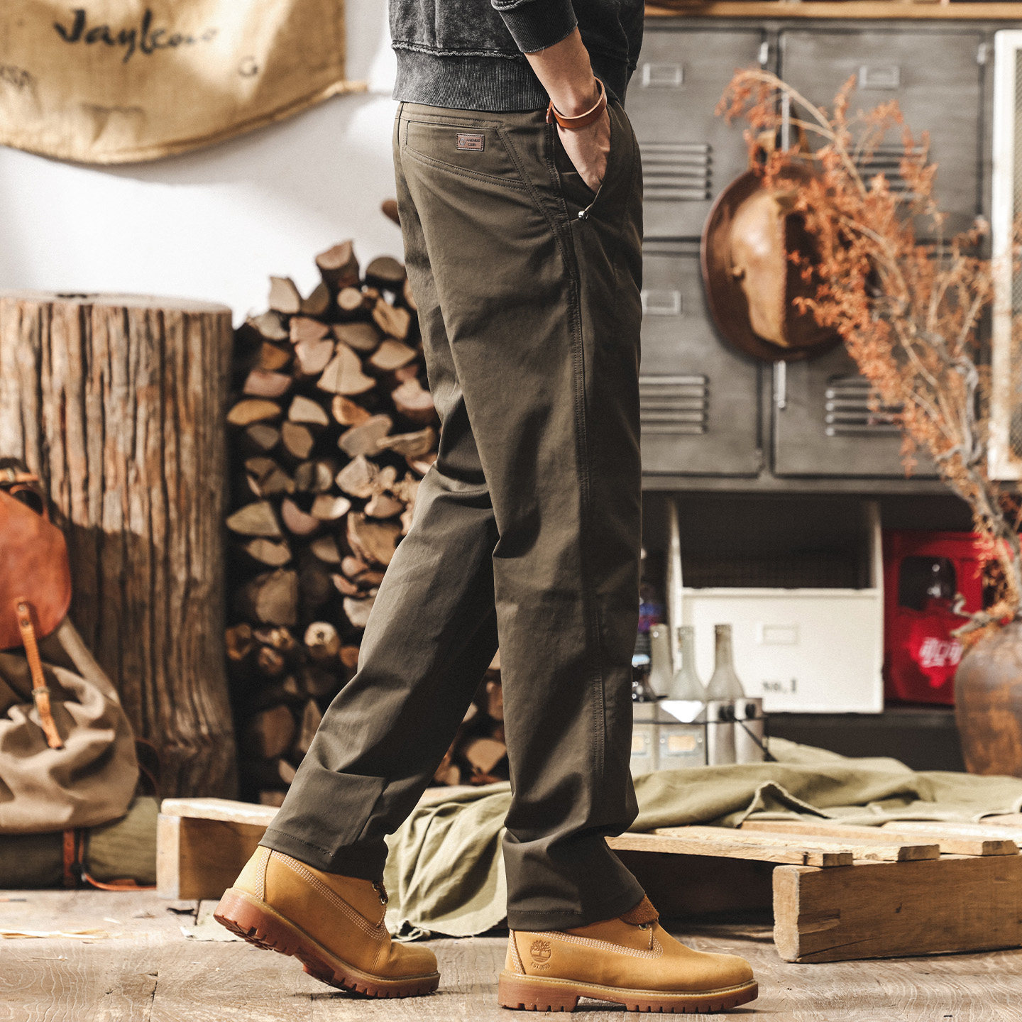 美式復古工裝褲子男褲直筒2026新款春季城市通勤潮牌寬鬆休閒褲男