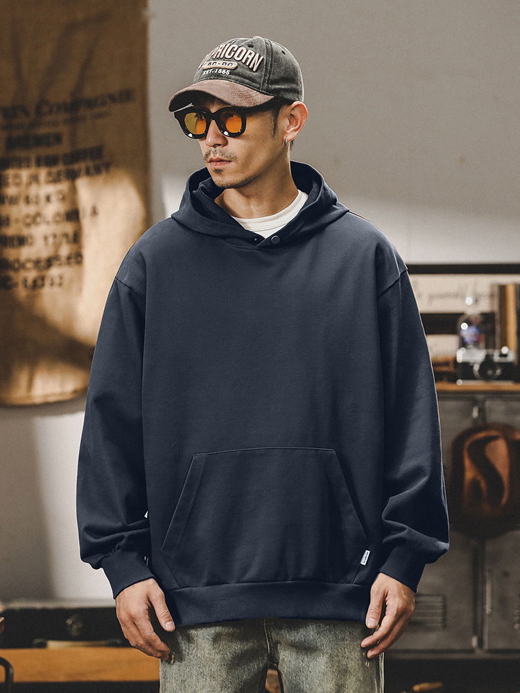 春秋新款美式衛衣男春季2024新款潮牌設計款衣服潮流連帽外套男款