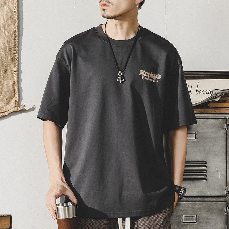 杰雷諾重磅短袖T恤男夏季2024年新款寬鬆ins潮牌半袖體恤