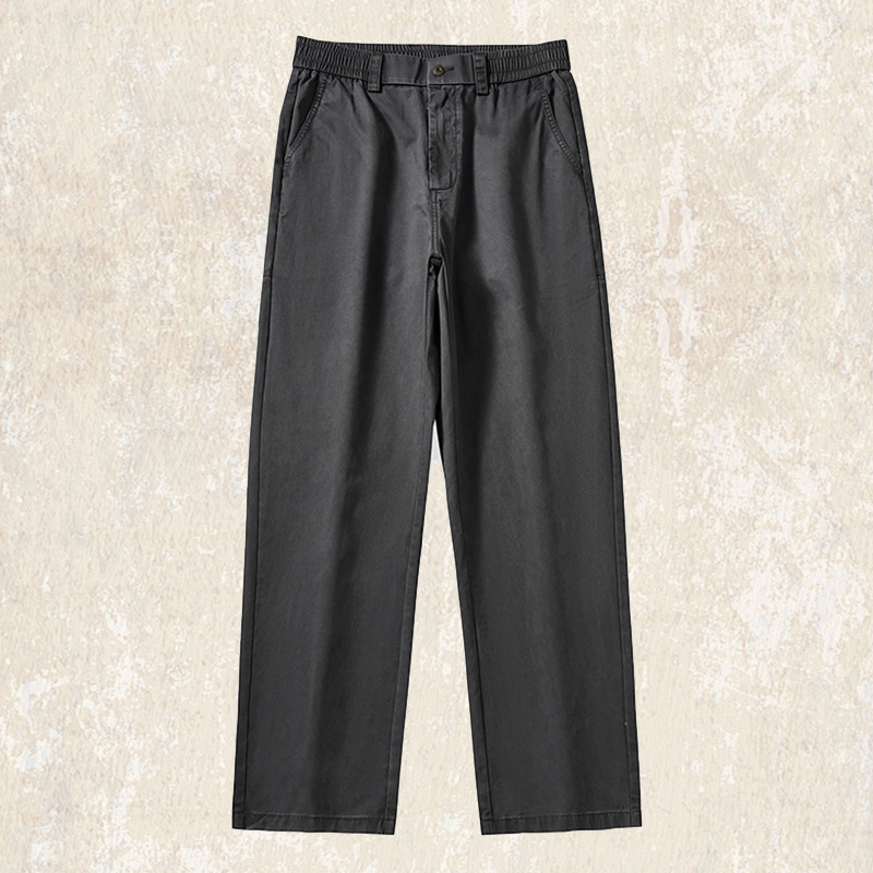 薄款工裝褲子男春季寬鬆直筒2025新款美式復古潮牌男士休閒褲子男