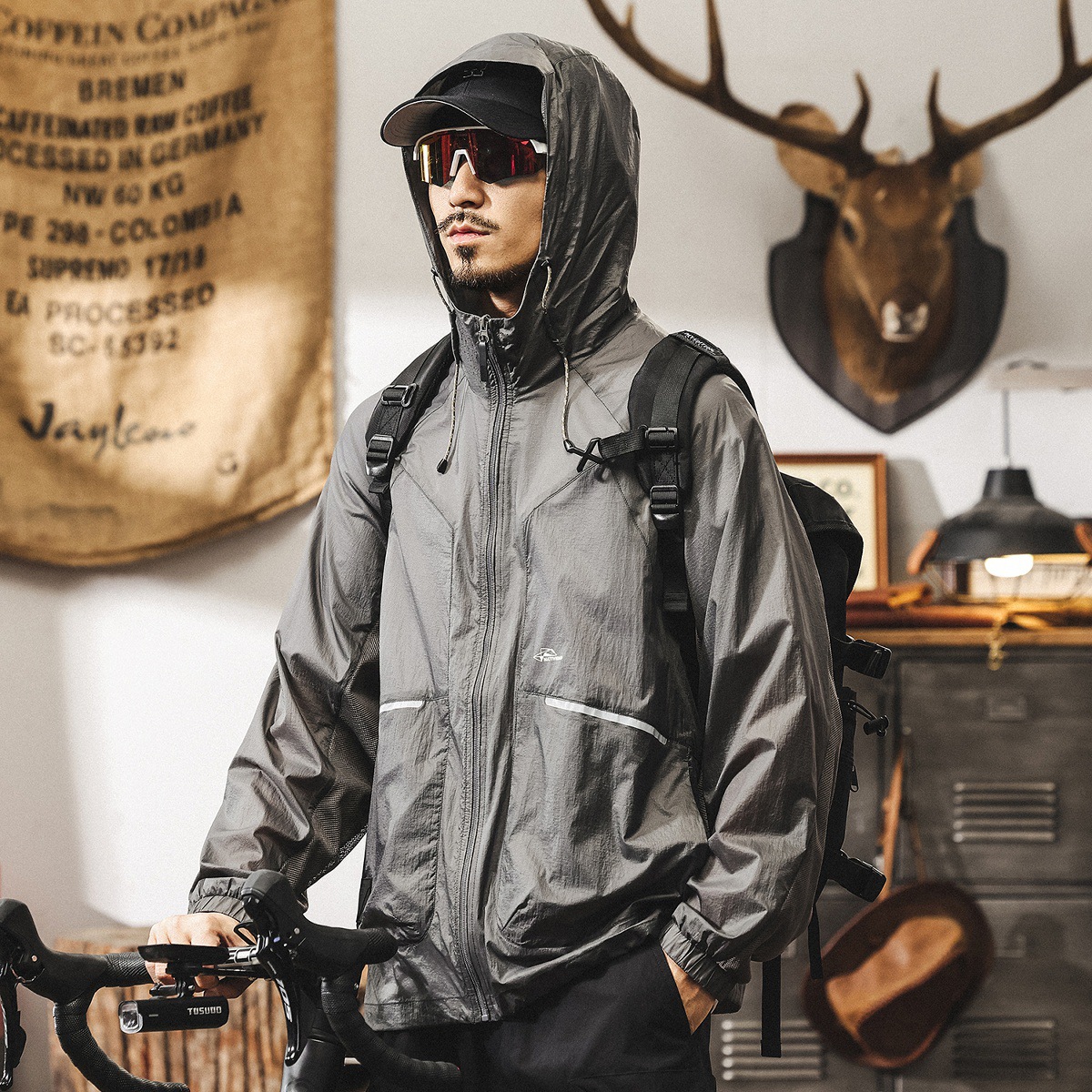 冰絲涼感男士防曬衣夏季戶外速乾透氣寬鬆防紫外線防曬服薄款外套