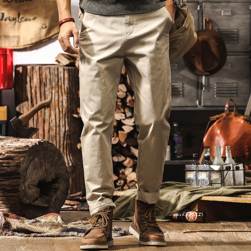 美式復古工裝褲子男春季2025新款潮牌寬鬆直筒長褲男士百搭休閒褲