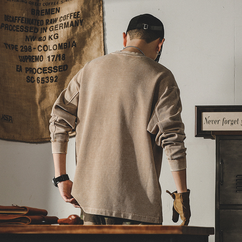 杰雷諾美式320g重磅衛衣男秋冬款潮牌復古寬鬆大碼上衣男冬季