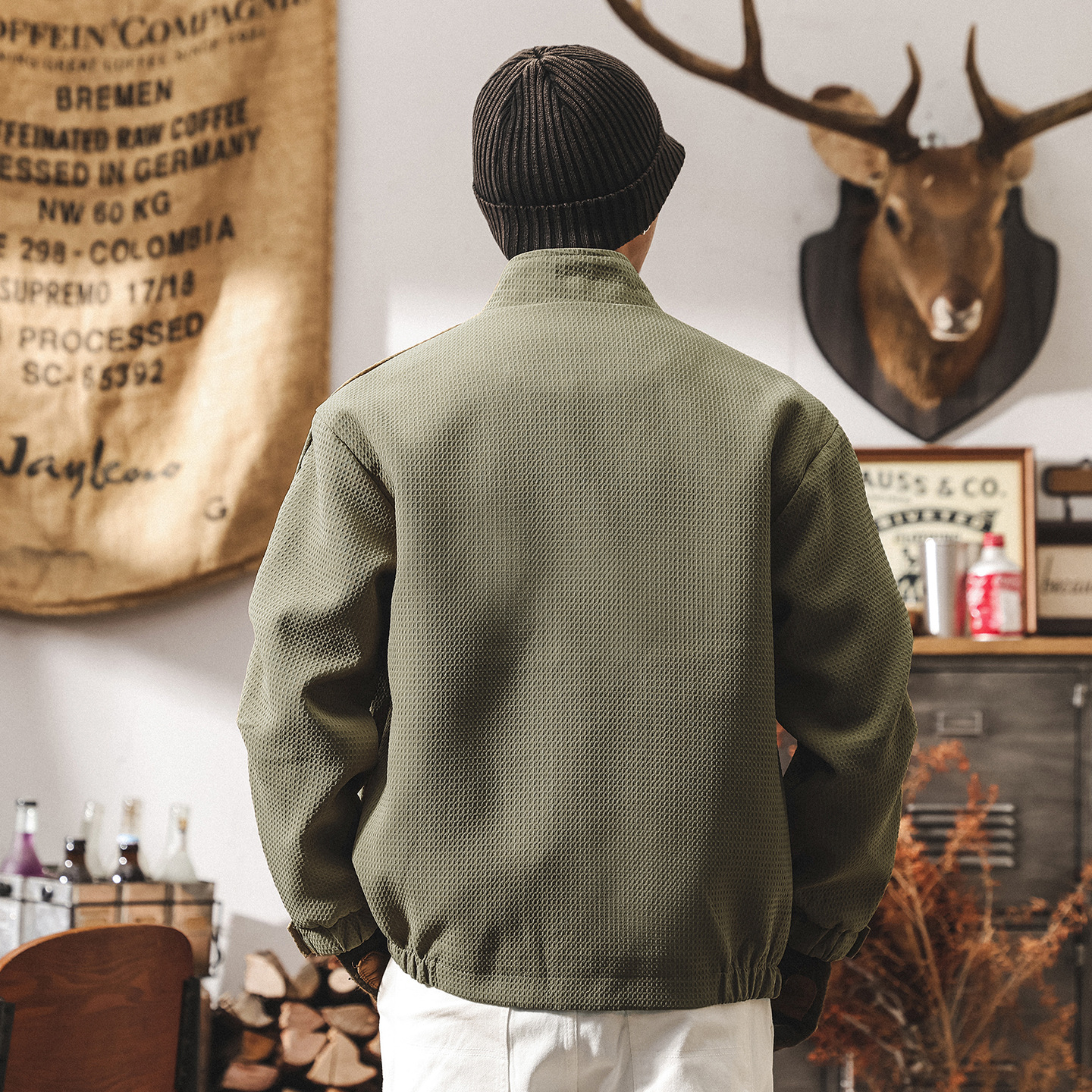 美式復古加厚保暖工裝棉服男士外套冬季新款潮牌休閒寬鬆夾克棉衣