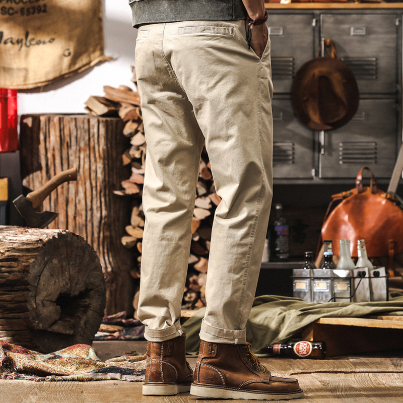 美式復古工裝褲子男春季2025新款潮牌寬鬆直筒長褲男士百搭休閒褲