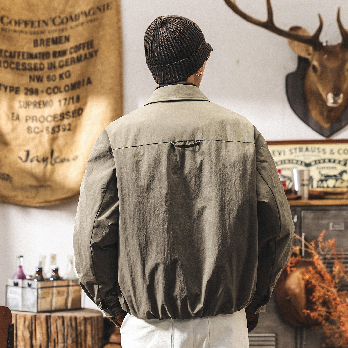 美式復古90%純白鴨絨輕薄羽絨服男冬季戶外機能防風工裝夾克外套