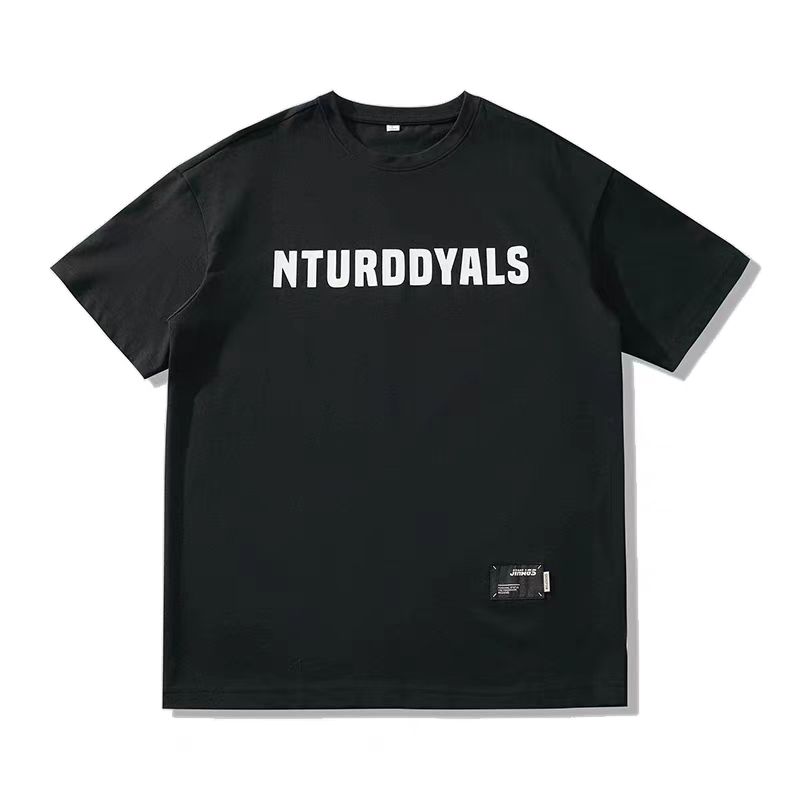 美式復古280g重磅t恤男士短袖夏季寬鬆大碼男裝潮牌新款純棉體恤