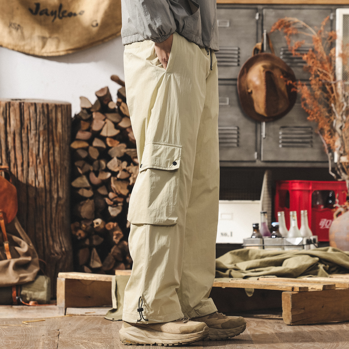 美式復古90%鴨絨防寒工裝羽絨褲男款冬季保暖加厚戶外傘兵滑雪褲