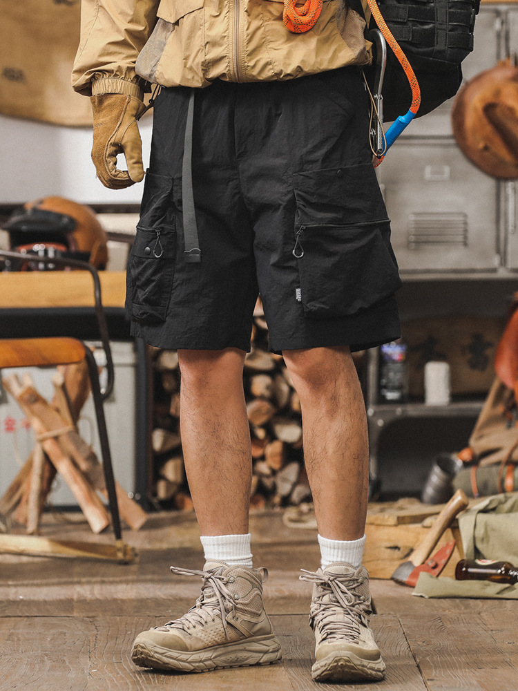 美式城市户外通勤机能工装短裤男夏季潮牌休闲裤薄款多口袋五分裤