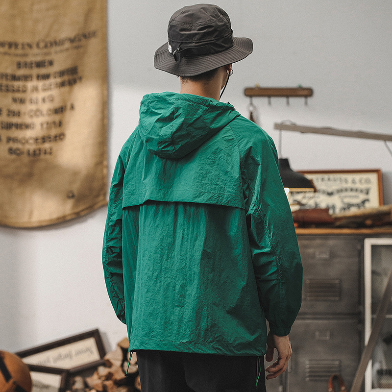 冰絲涼感防曬衣男士寬鬆2025新款騎行皮膚衣防紫外線男生薄款外套