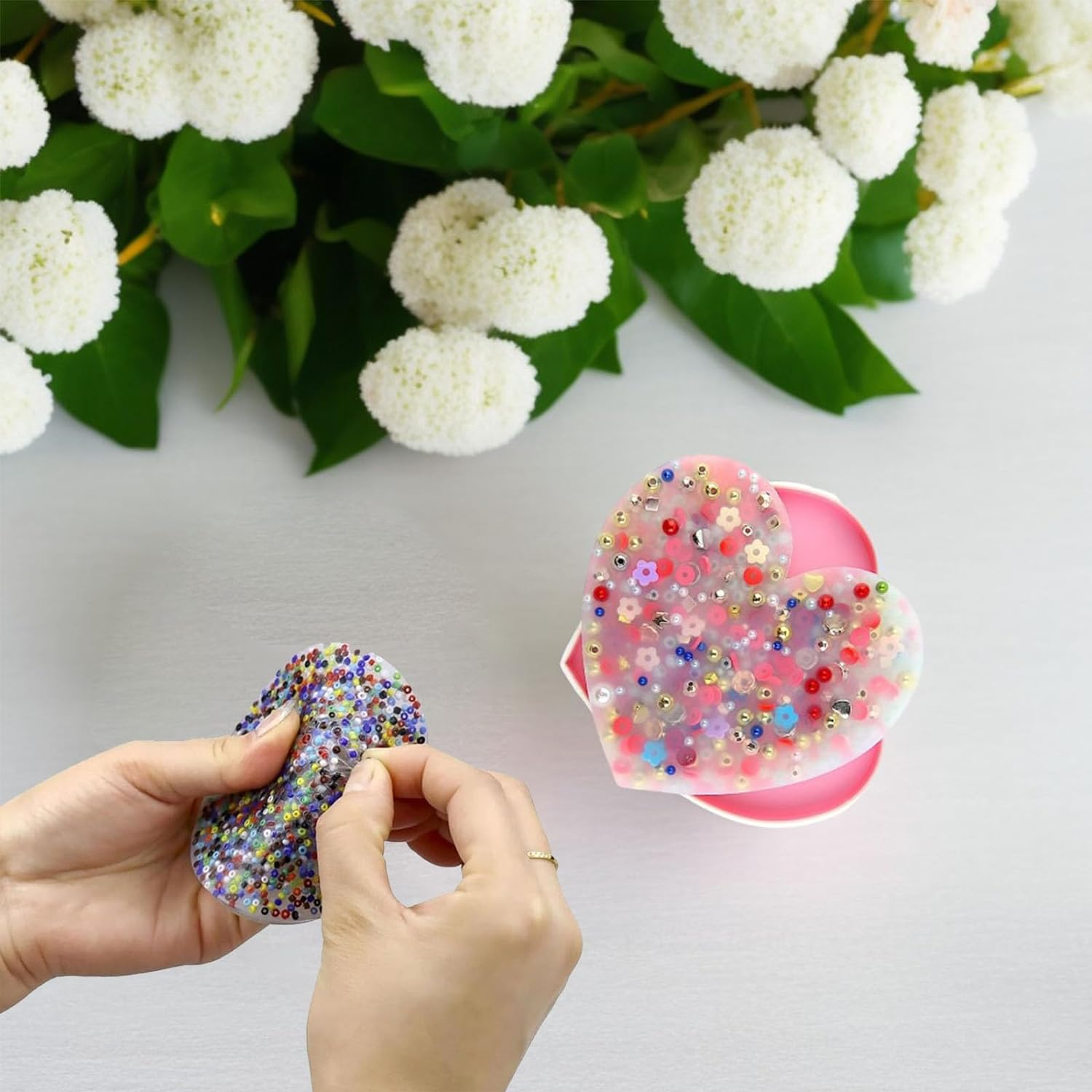 Picky Pad Fidget Beads, 2 Pack Anti Skin Picking Fidget Toys, Pick Pads Anxiety, Fidget Toys Adults Skin Picking Trichotillomania, Home Office Decor Executive Desk Toys