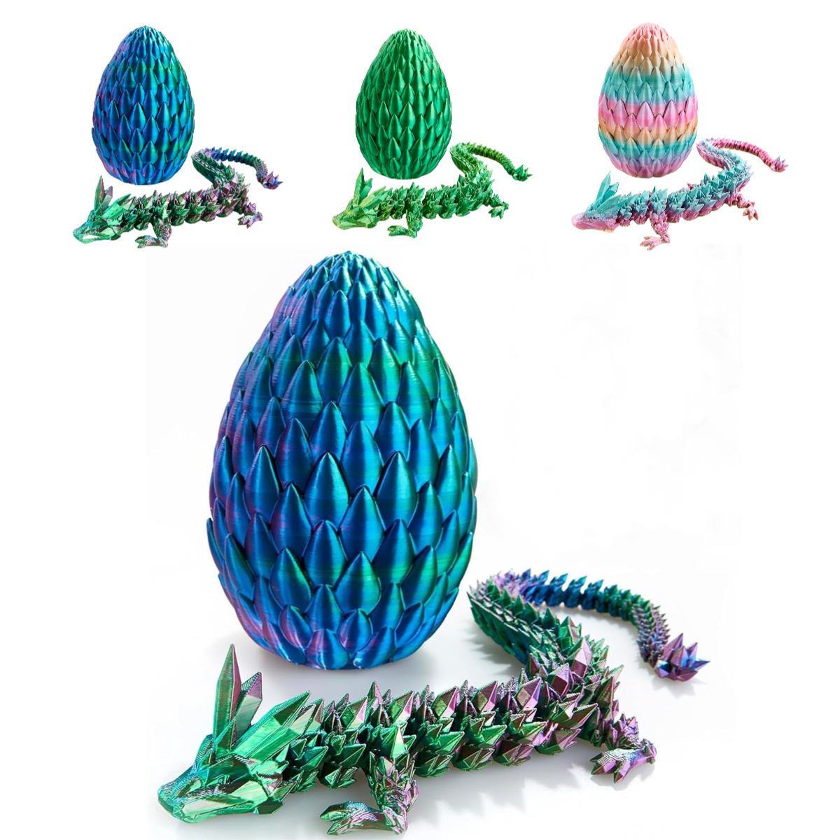 3D Printed Dragon Eggs Easter Basket Stuffers Eggs with Toys Inside