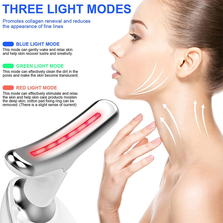 Firming Wrinkle Removal Device for Neck Face, Face Skin Rejuvenation for Face & Neck Beauty Facial Massager Device, Neck Tightening Device, Glossy and Smooth 