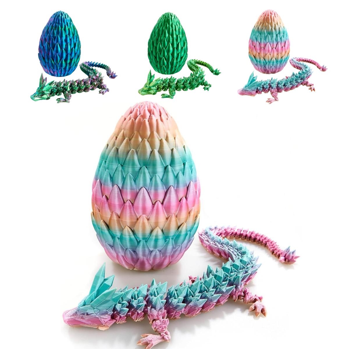 3D Printed Dragon Eggs Easter Basket Stuffers Eggs with Toys Inside