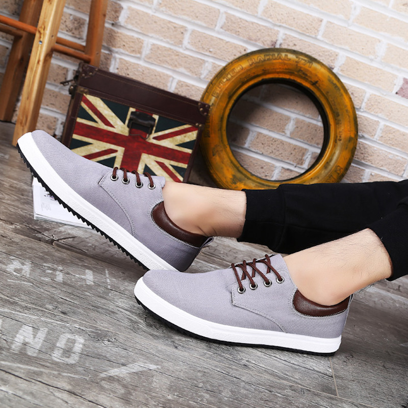 Shobous Men's Casual Versatile Canvas Shoes