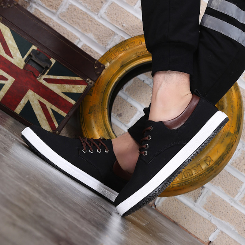 Shobous Men's Casual Versatile Canvas Shoes
