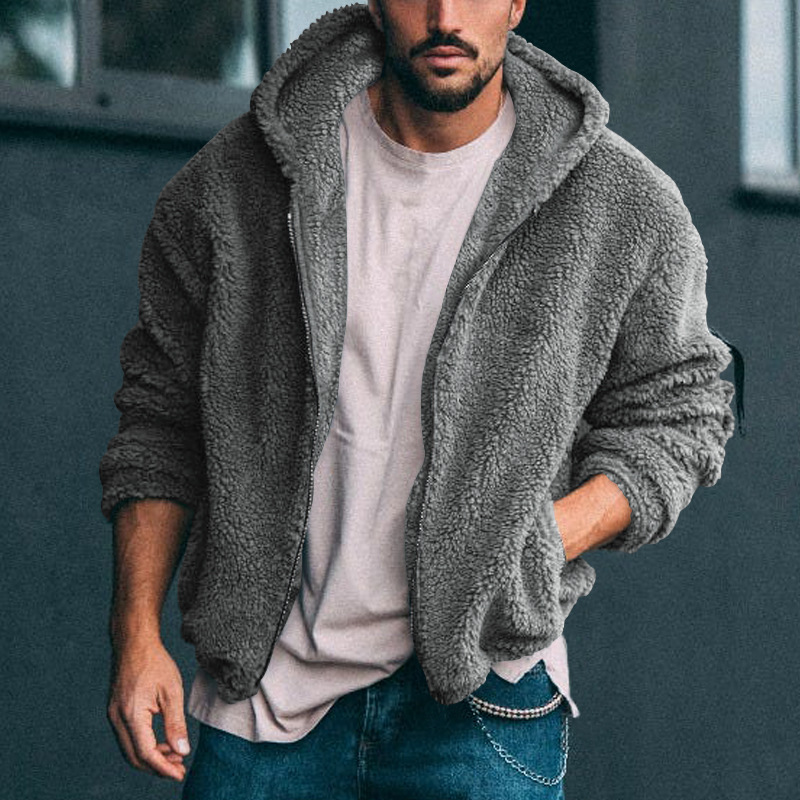 Saphirvogel™ Stylische dicke Fleece-Kapuzenjacke