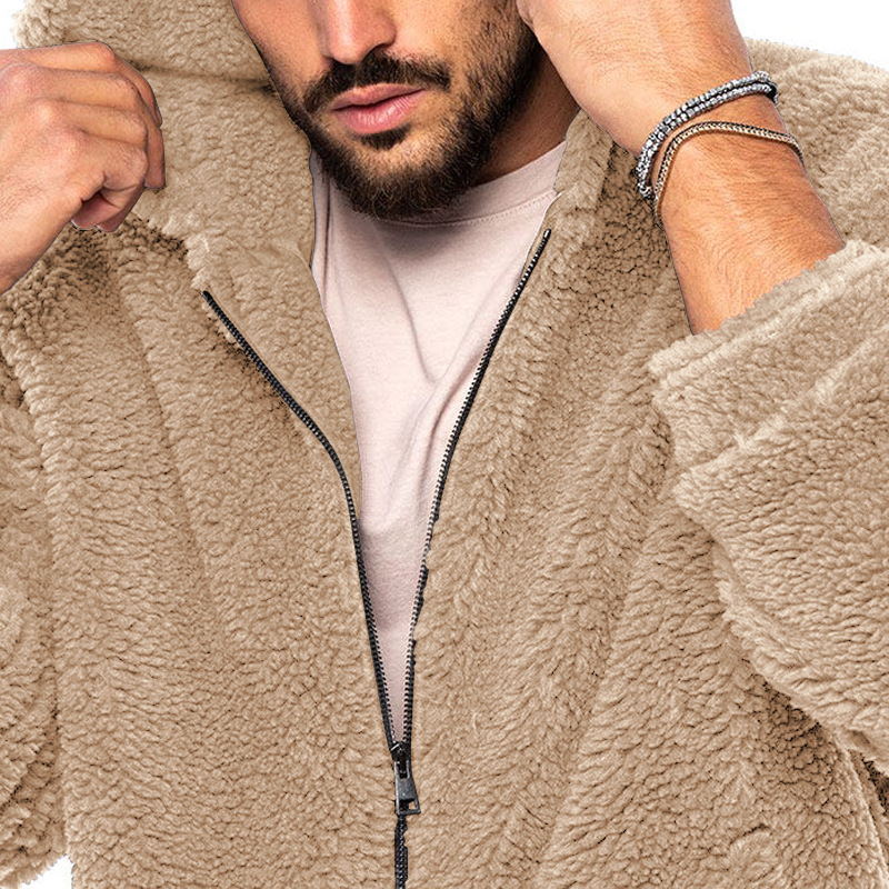 Saphirvogel™ Stylische dicke Fleece-Kapuzenjacke