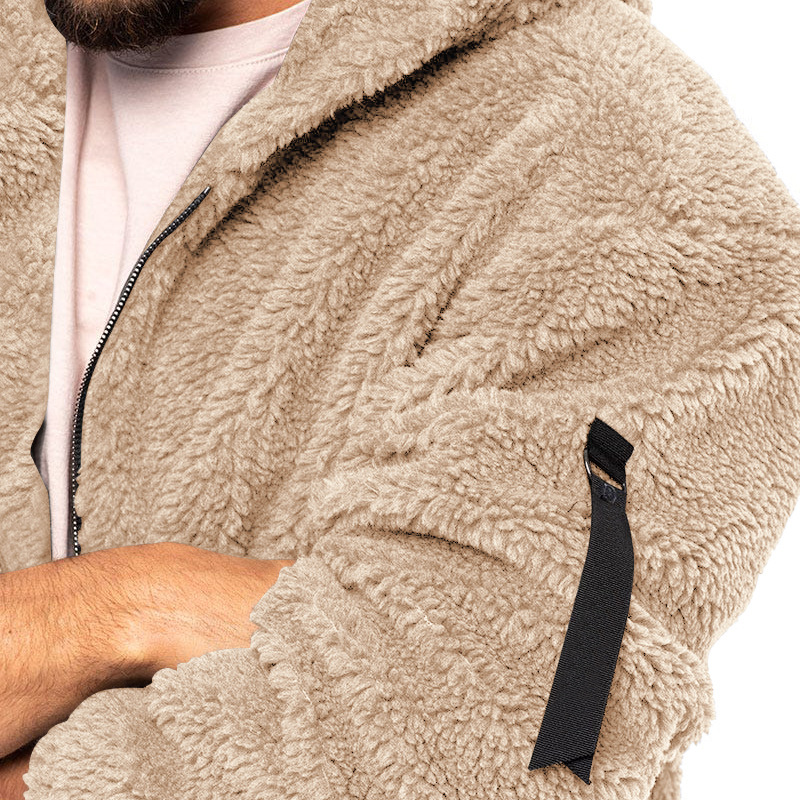 Saphirvogel™ Stylische dicke Fleece-Kapuzenjacke