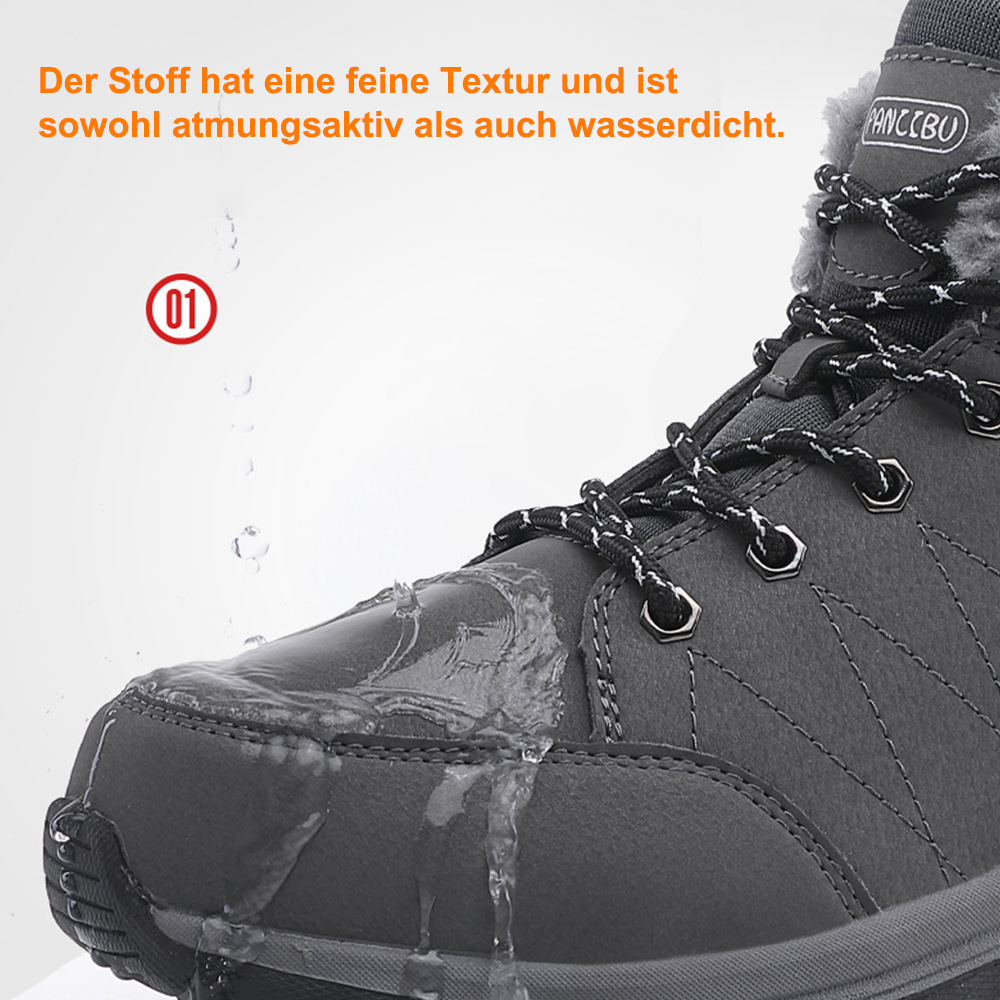 Saphirvogel™ Herren Winter Schnürsenkel Fleece Wanderschuhe