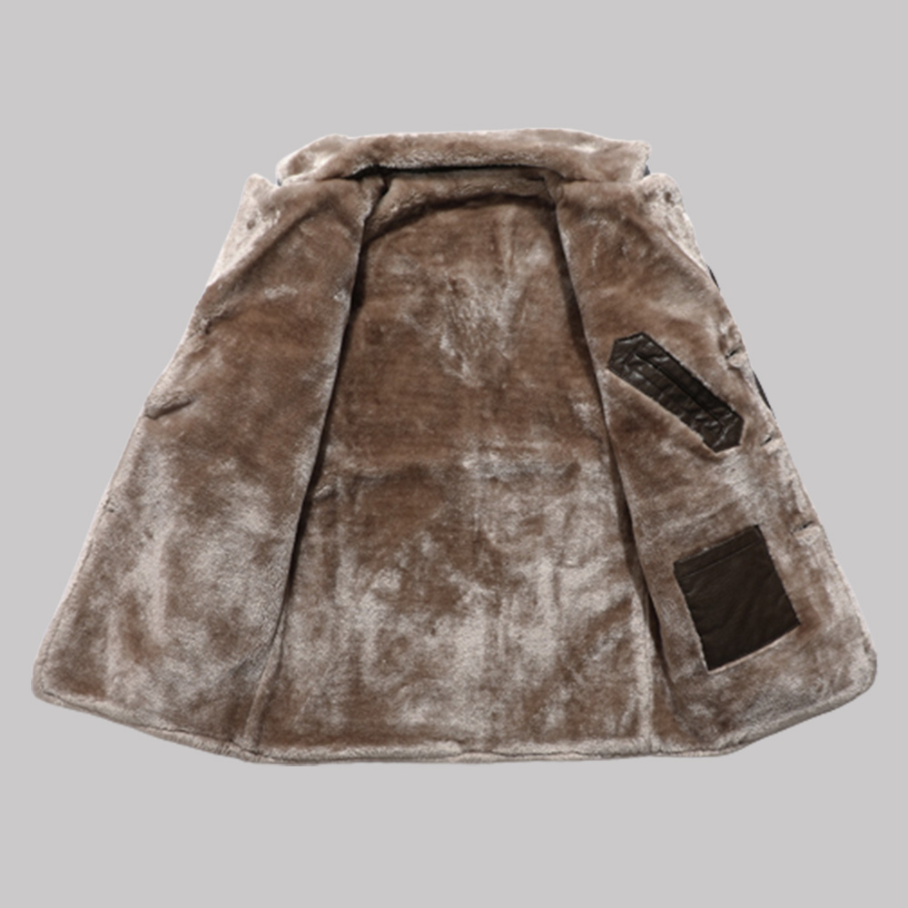 Saphirvogel™ Herren Business Revers gepolstert verdickten Jacke Mantel