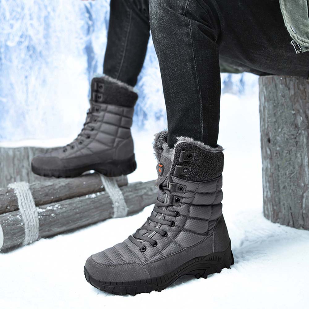 Saphirvogel™ Herren Winter Mid-Calf Pelz Stiefel