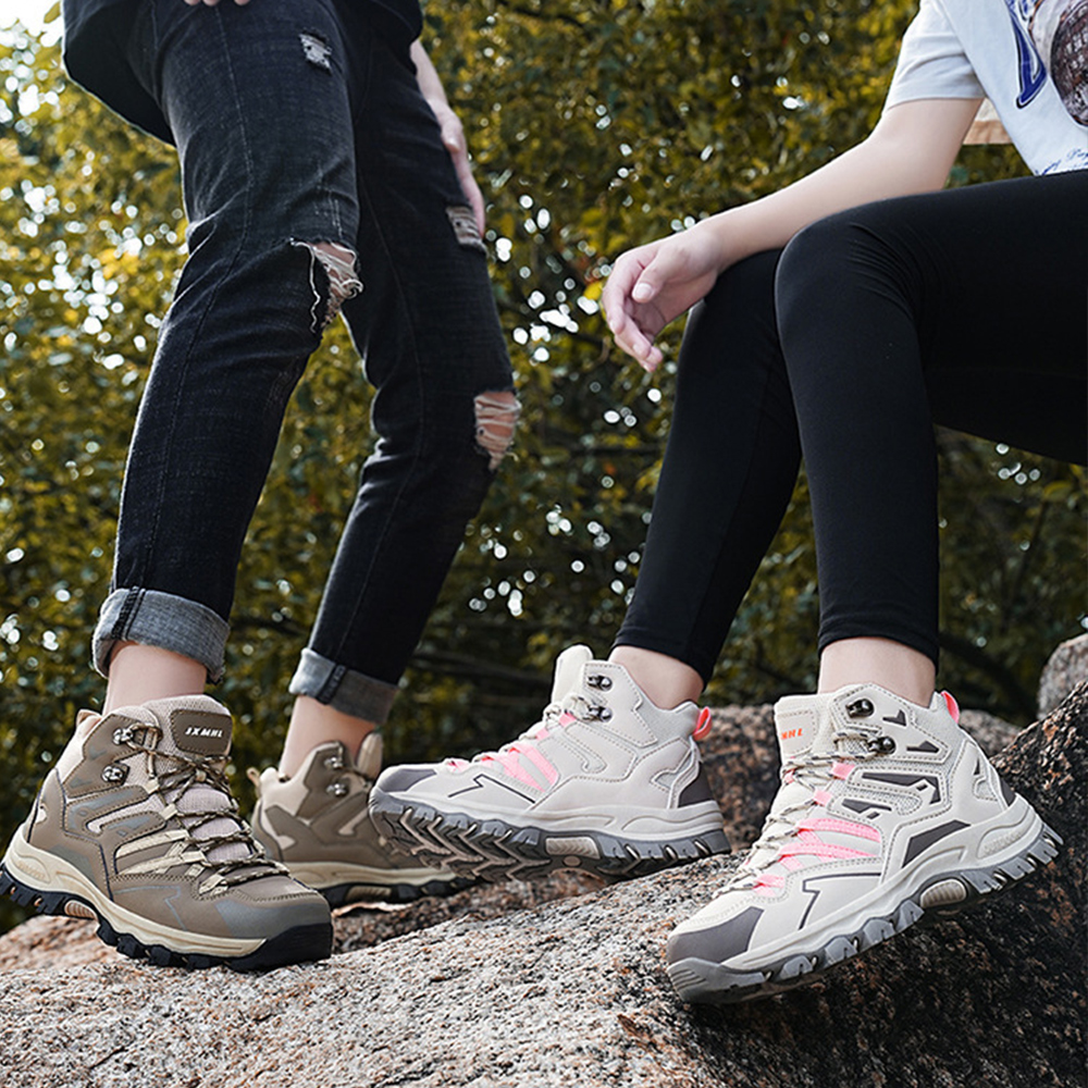 Saphirvogel™ Rutschfeste High Top Schnürstiefel für den Außenbereich