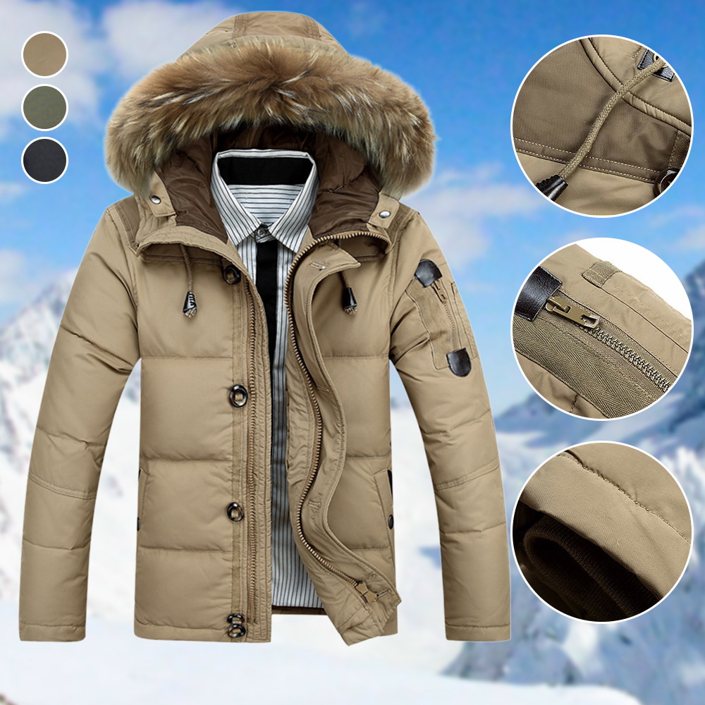 Saphirvogel™ Herren-Winterjacke mit dicken, warmen Daunen