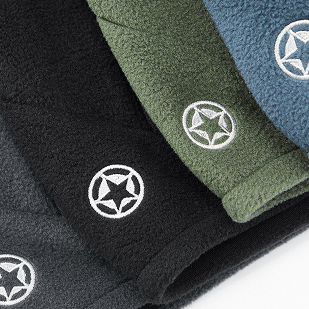 Saphirvogel™ Fleece Einfarbige Herren Outdoor Jacke