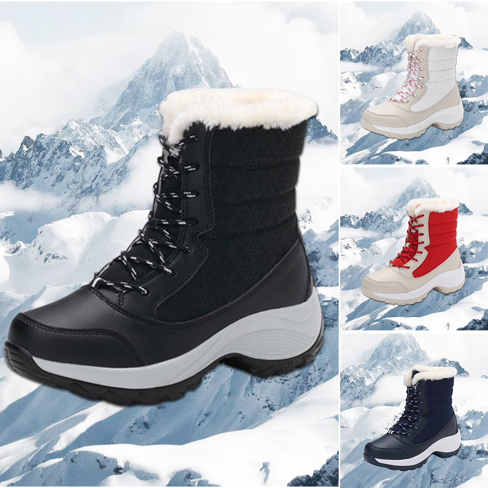 Saphirvogel™ Damen Winter Plüsch High Top Schneestiefel