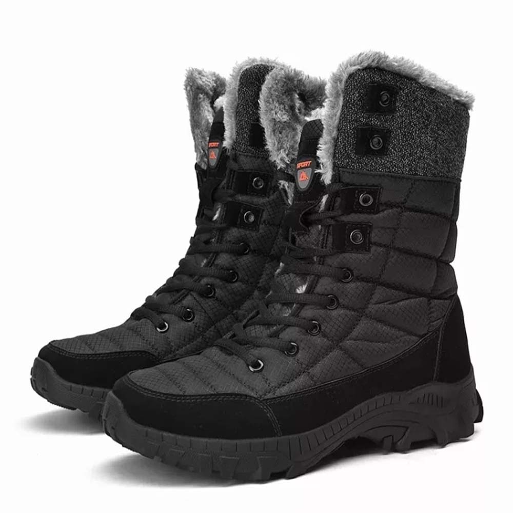 Saphirvogel™ Herren Winter Mid-Calf Pelz Stiefel