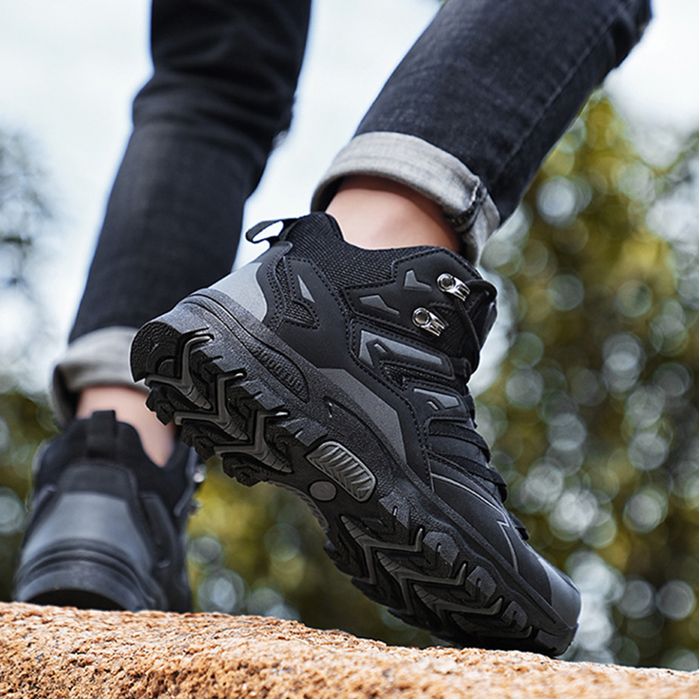 Saphirvogel™ Rutschfeste High Top Schnürstiefel für den Außenbereich