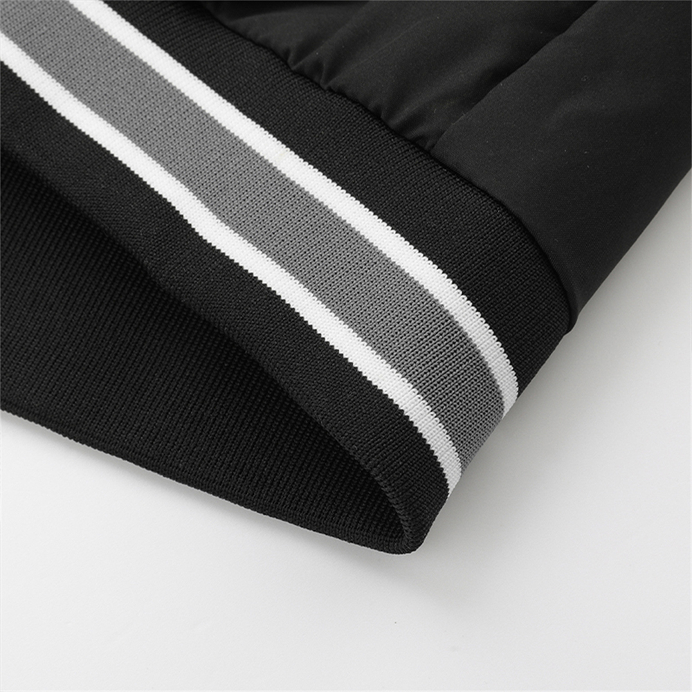 Saphirvogel™ Klassische Baseballjacke mit abnehmbarer Kapuze für Männer