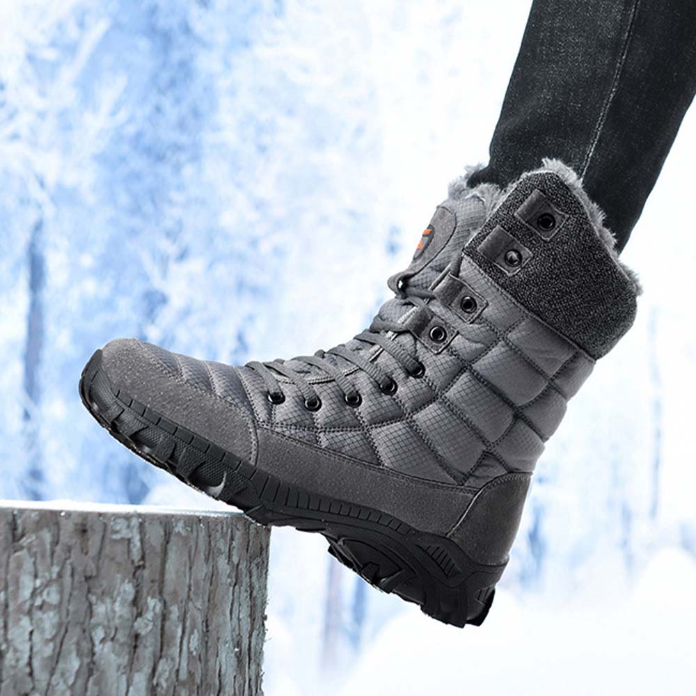 Saphirvogel™ Herren Winter Mid-Calf Pelz Stiefel