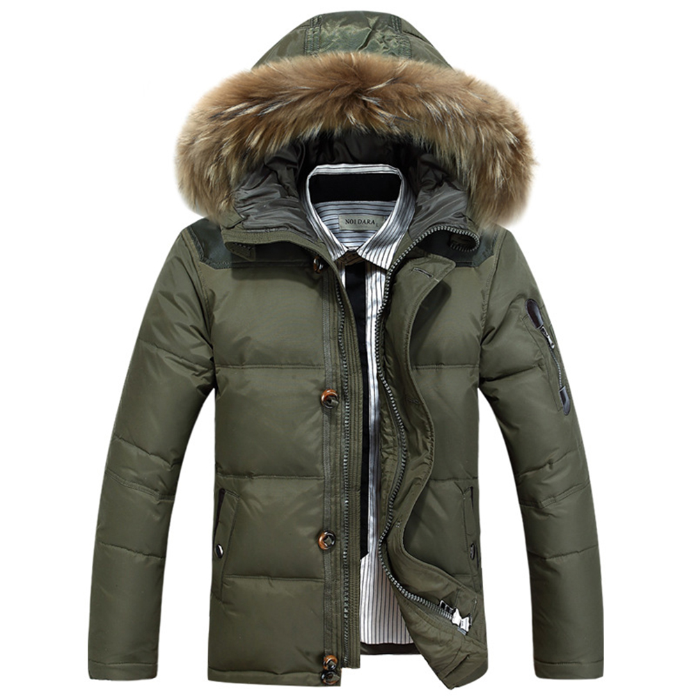Saphirvogel™ Herren-Winterjacke mit dicken, warmen Daunen