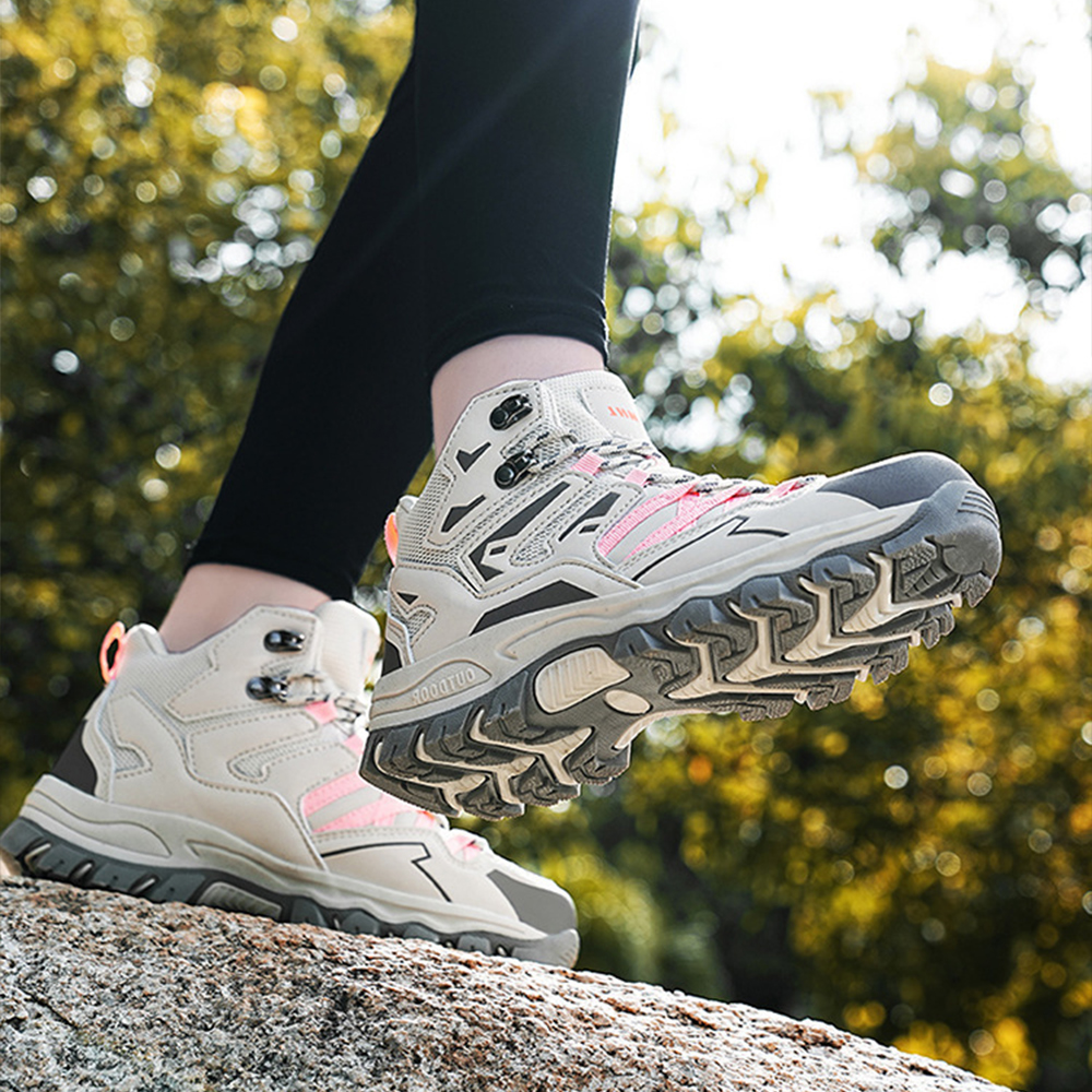 Saphirvogel™ Rutschfeste High Top Schnürstiefel für den Außenbereich