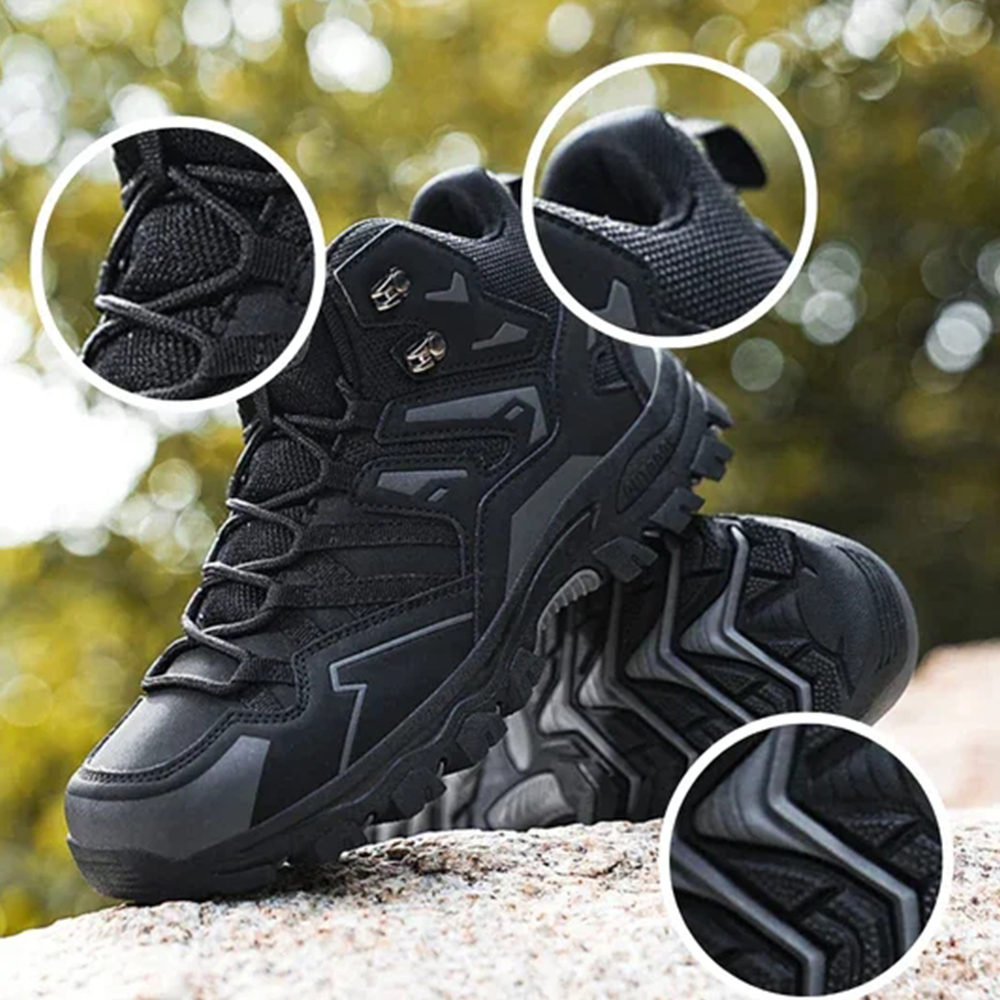 Saphirvogel™ Rutschfeste High Top Schnürstiefel für den Außenbereich