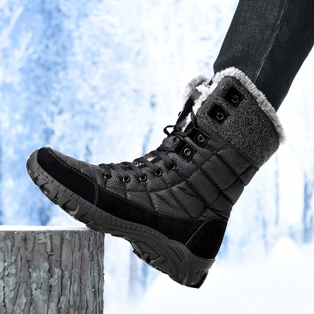 Saphirvogel™ Herren Winter Mid-Calf Pelz Stiefel