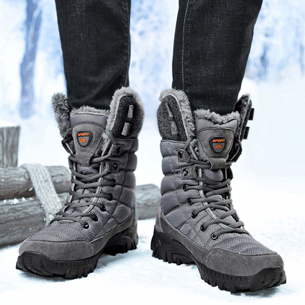 Saphirvogel™ Herren Winter Mid-Calf Pelz Stiefel
