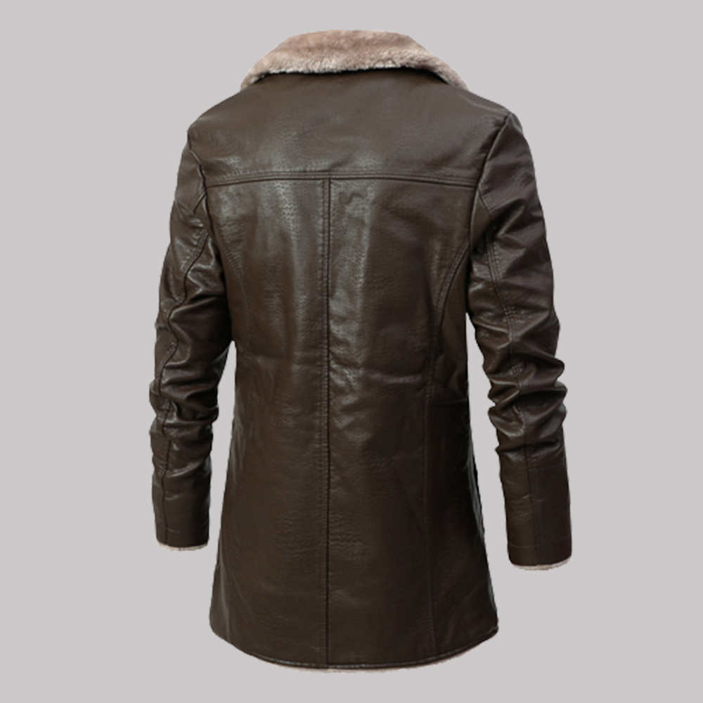 Saphirvogel™ Herren Business Revers gepolstert verdickten Jacke Mantel